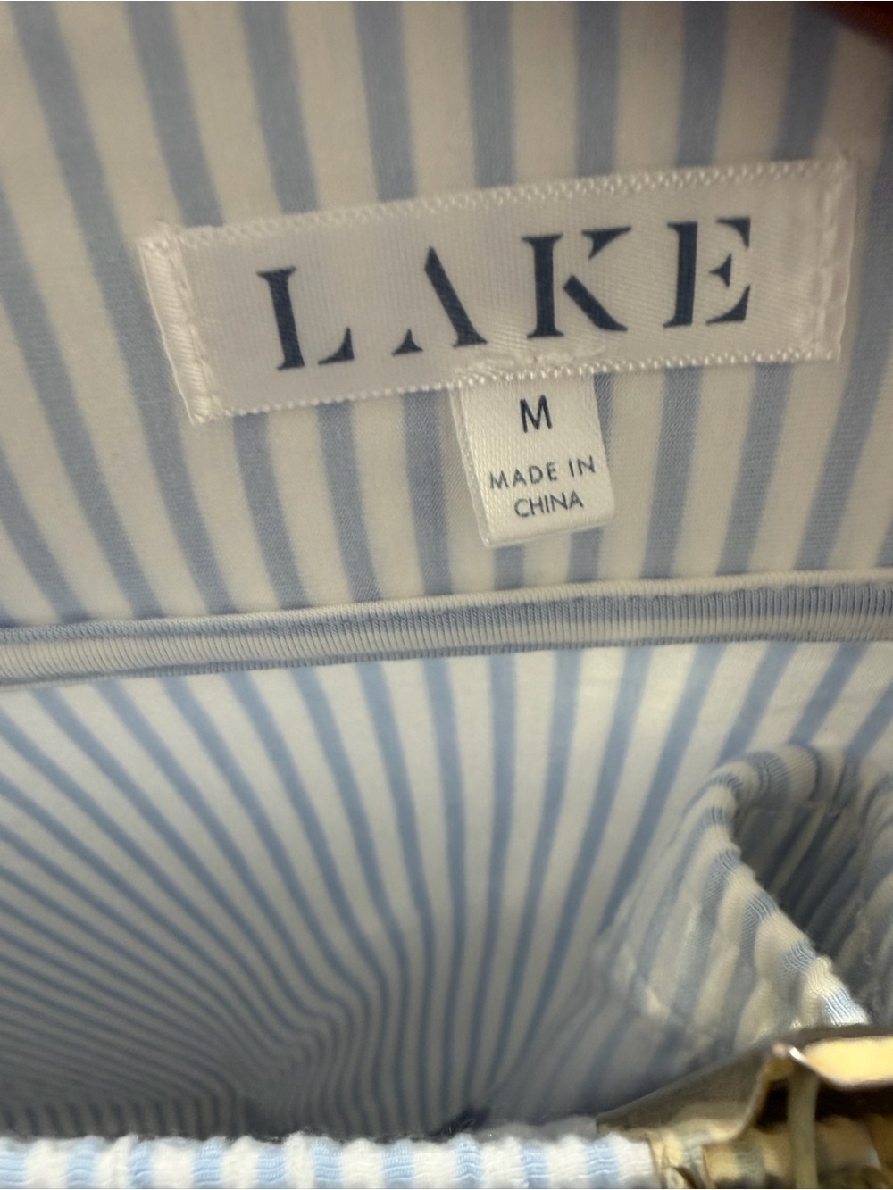 Lake Light blue striped Modal pajama/ Komodo set - Picture 6 of 6